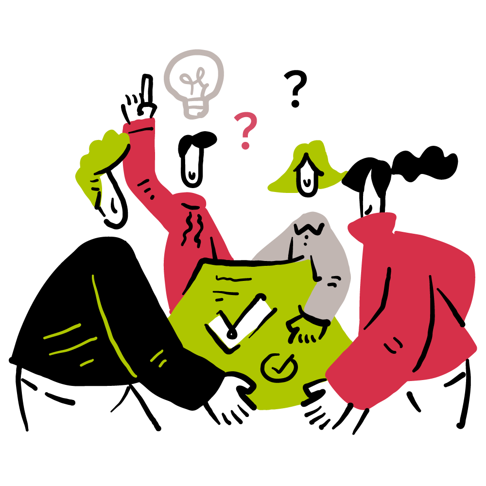 Illustration zu Beratung und Webdesign