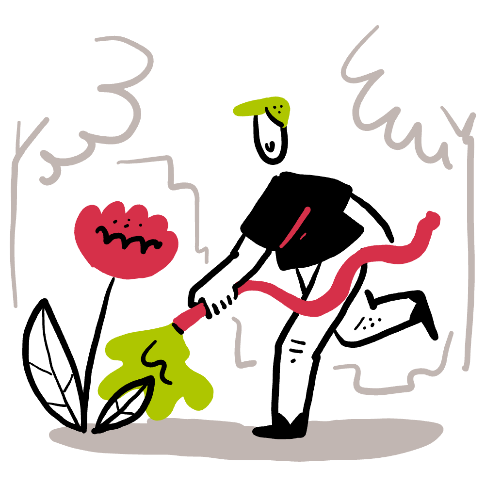 Illustration zur inhaltlichen Pflege einer Website
